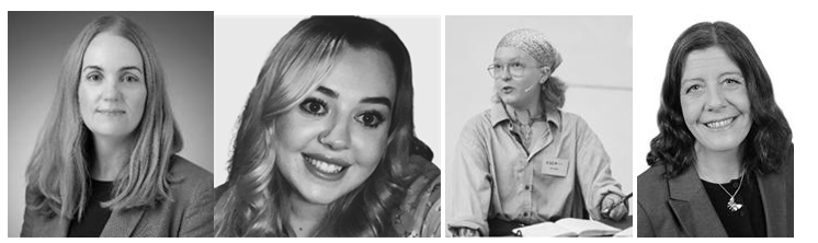 L:R Aislinn Conway, Caitlin Cruise, Izzy Tiernan, Dr Deirdre McHugh