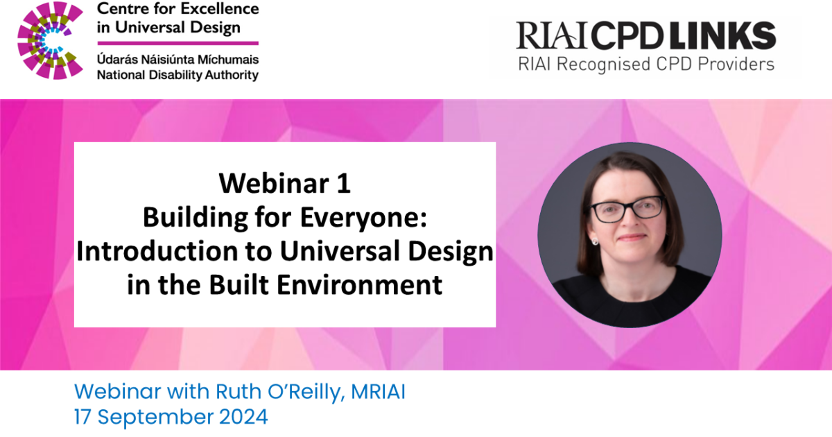 Webinar Building for Everyone: Introduction to Universal Design ...