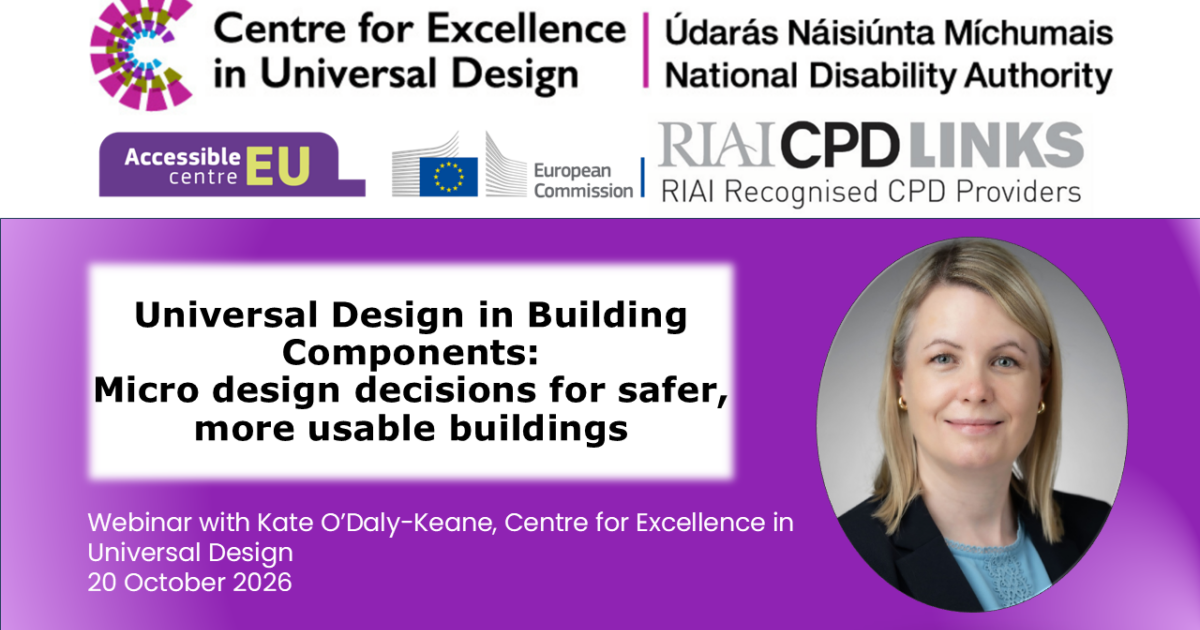 Universal Design in Building Components: Micro design decisions for ...