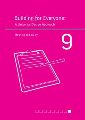 Building for Everyone Booklet 9 - Building Management - Planning - downloadable PDF