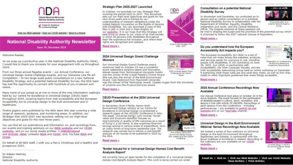 The Winter Edition of the NDA Newsletter is now available to read.